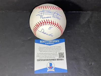 Minnie Minoso White Sox Autographed Signed Baseball 5 Decades Beckett COA • $249.99