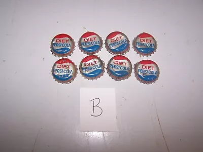 8 Vintage DIET PEPSI COLA Playing Card Bottle Caps VINCENNES INDIANA Lot B • $12