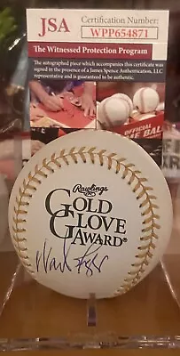 Wade Boggs Signed Gold Glove Logo’d Baseball JSA Authenticated  • $55