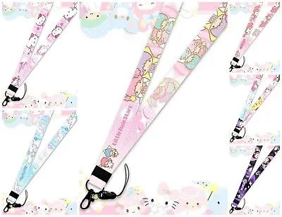 Kawaii Kitty LANYARD ID Holder Key Ring Chain~YOUR CHOICE! • $10.85