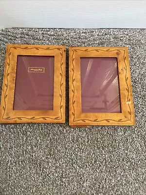 2 X Addison Ross London Lovely Marquetry Inlaid Wood Photo Frame 8” X 6 “ Frame • £30