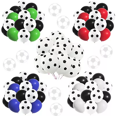 £2.99 • Buy Mix Football Print Balloons 12  Soccer MATCH LATEX Ballons Birthday Party Decor
