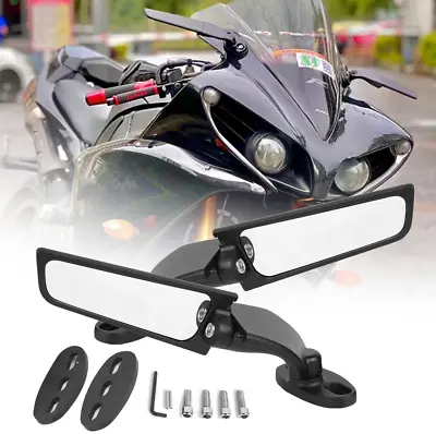 For Yamaha YZF R3 R6 Adjustable Side Mirrors Rearview Wind Wing Mirror US • $21.99
