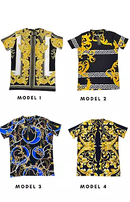 Nwt Mens Gold Medusa Baroque Italian Design T-shirts • $39