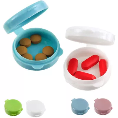 2 Pocket Pill Caddy Travel Plastic Container Medicine Tablet Case Vitamin Holder • $8.17