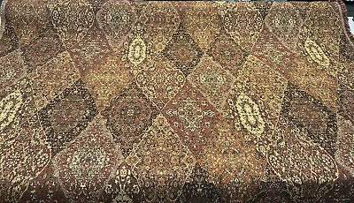 Upholstery Tabriz Vicuna Diamond Medallion Chenille Fabric By The Yard  • $29.95