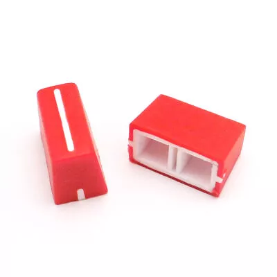 10pcs Fader Knob Cap For Pioneer DDJ-SX SZ Rane 61 62 64 68 Denon Numark-Red • £17.48