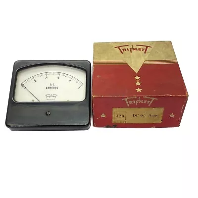 NEW Vintage Triplett 0-1 DC Amperes Panel Meter Model 420 DC 0-1 • $19.99