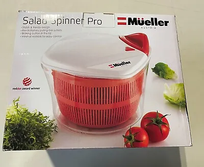 Mueller Austria Large 5L Salad Spinner Pro NEW DMGD BOX FREE SHIP • $30