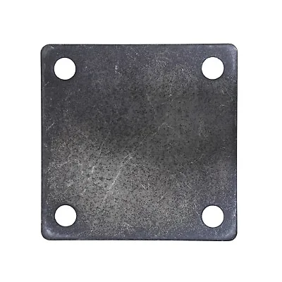FLAT SQUARE STEEL METAL BASE PLATE 5  X 5  X 1/4  THICKNESS 3/8  HOLE | QTY 4  • $32