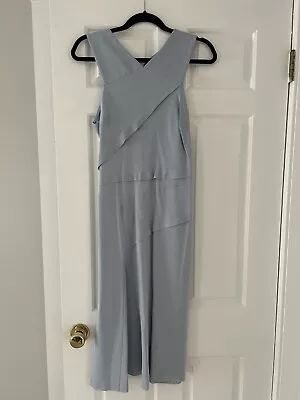 Paige Soft Midi Dress-Reiss-Pale Blue Size US8 • $65