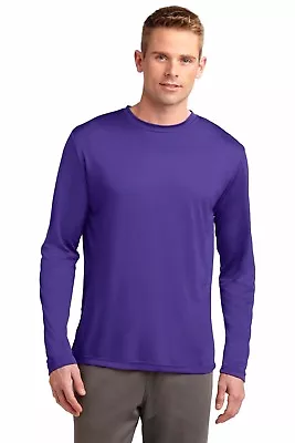 Sport-Tek Men's Long Sleeve Performance Moisture Wicking T-Shirt M-ST350LS • $11.83