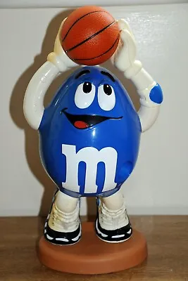 £7 • Buy M&M Chocolate Sweets Blue  Basketball Player Sweet Dispenser Plastic 34 Cms