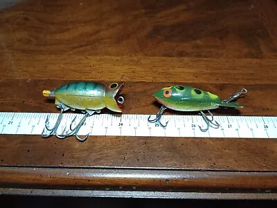 Vintage Fishing Lure Lot Hula Popper + Bomber Knock Off Bass Trout Tackle Musky! • $0.99