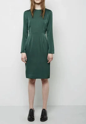 £70 • Buy ACNE STUDIOS Noble Green Silk Dress 38 Net A Porter The Outnet