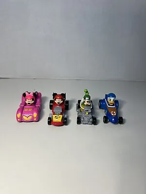Just Play Mickey And Friends Race Cars 2016 Die Cast Mattel Lot Of 4 Racers • $12.99