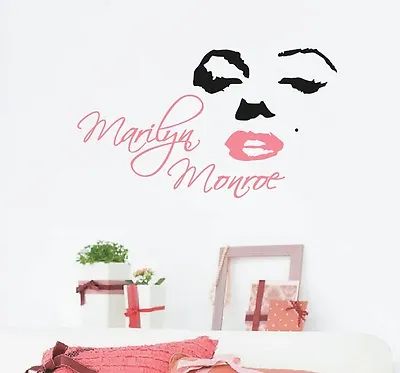 Hand Carving Marilyn Monroe Modern Art Wall Stickers Wall Decal UK RUI104A • £15.60