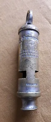 VINTAGE. The Metropolitan Whistle.J Hudson & Co. BIRMINGHAM • £25
