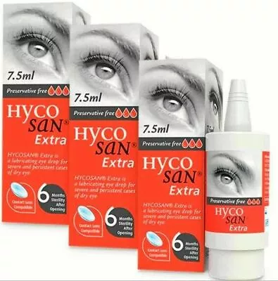 £22.99 • Buy Hycosan Extra Triple Pack DRY Eye Drops RECOMMENDED BY OPTICIANS