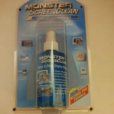 New & Sealed! MONSTER Screen Clean TV Monitor LCD Display Cleaning Kit. • $14