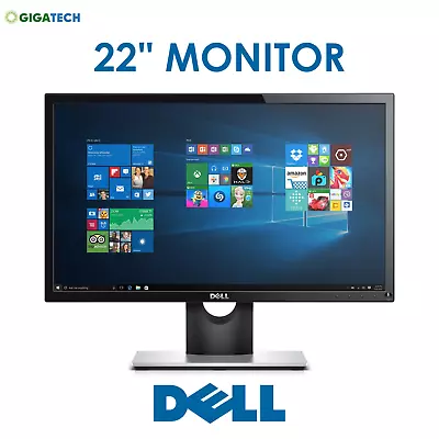 Cheap Dell 22  LCD TFT PC Movie Gaming CCTV VGA Monitor • £39.99