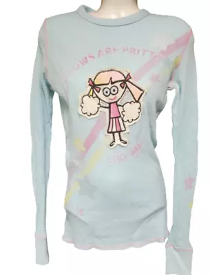 Womens Juniors David & Goliath Rainbows Are Pritty Like Me Long Sleeve Shirt • £15.42