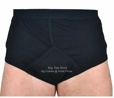 Big Mens BTS Ash Y Fronts Underwear Sizes 2XL 3XL 4XL 5XL 6XL 7XL 8XL • £9.99