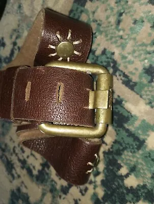 Vintage D&G Leather Belt Brown Hips Belt Waist Y2k 90s Fits Uk12 • £45