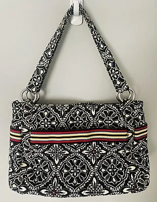 Vera Bradley Stephanie Shoulder Tote Bag Quilted Barcelona Zipper Double Handles • $14.95