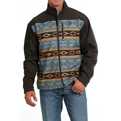 Cinch Men's Brown Aztec Print Bonded Jacket MWJ1583004 • $84.97