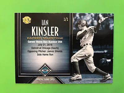 Ian Kinsler 2017 Honus Bonus Fantasy Baseball Career Milestones One Of One 1/1 • $9.99