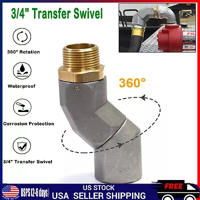 3/4  Fuel Hose Swivel 360° Rotating Connector For Fuel Swivel Fuel Transfer Hose • $17.99