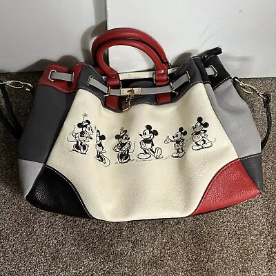 Disney Mickey Mouse And Minnie Mouse Love Story Handbag Vegan Leather • $39.99