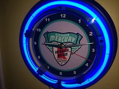 Mercury Kiekhaefer Outboard Boat Motor Garage Neon Wall Clock Advertising Sign • $99.99