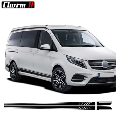 507 Style Stripe Car Door Side Skirt Sticker For Mercedes Benz Vito V Class W447 • $34.18