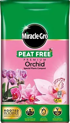 Miracle Gro Peat Free Premium Orchid Potting Compost With Vital Minerals 6L Bag • £7.45
