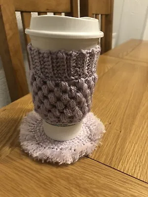 £6 • Buy Coffee / Tea Cup Cozy Handmade With Coaster