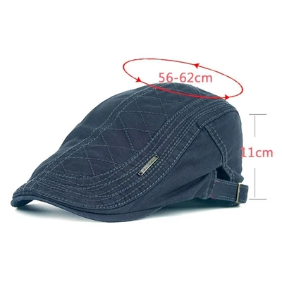 £6.40 • Buy Retro Men Cotton Ivy Flat Cap Newsboy Adjustable Beret Cabbie Gatsby Driving Hat