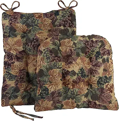 $37.49 • Buy Klear Vu The Gripper Non-Slip Cabernet Tapestry Jumbo Rocking Chair Cushions