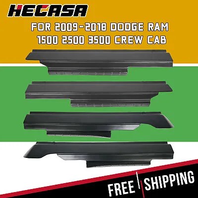 HECASA For 2009-2018 Dodge Ram Crew Cab Rocker Panel Protector Guard Cover Trim • $40.90