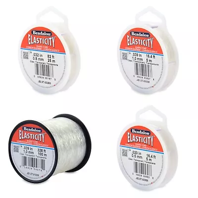 £8.63 • Buy Beadalon Elasticity Stretch Cord, Clear, In  0.5, 0.8 & 1mm & 5, 25 & 100m Reels