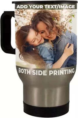 Customized Personal Picture Image Design Stainless Steel Tumbler 14oz Travel Mug • $22.99