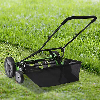 20  Lawn Mower Grass Cutter Machine With Collection BoxPush Reel Mower 5-Blade • $154.85