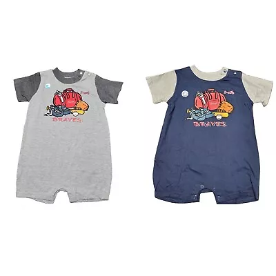 Atlanta Braves Baby Infant Creeper Team Colors 24 Mo • $15