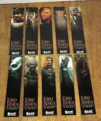 LOT 10 LOTR 2001 BAM Books•A•Million.com! Character Bookmarks Lord Of The Rings • £28.90