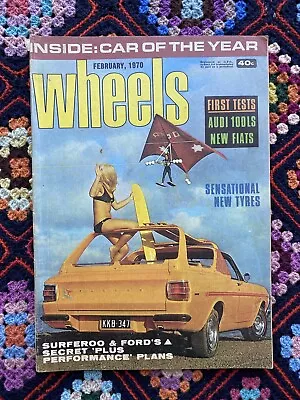 Wheels  Magazine Vintage February 1970  Cars Automobile  • $20