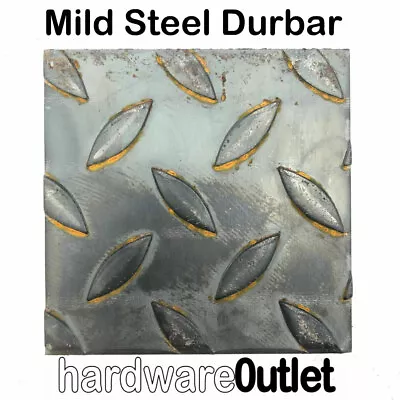 £3.50 • Buy Mild Steel DURBAR Sheet Plate Floor Flooring Shop Warehouse Non Slip Guillotine 