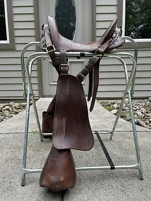 Antique Military WW1 McClellan Horse Saddle 11 Inch Seat • $490