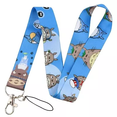 My Neighbor Totoro Anime Series Lanyard ID Badge Key Holder Neck Strap Blue • $8.99