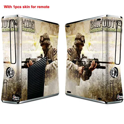103 COD4 Vinyl Decal Sticker Cover For Xbox360 Slim Console Controller Skins • $7.99